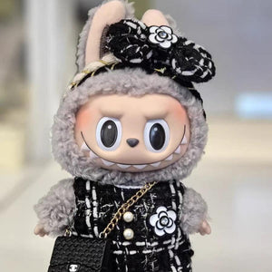 Labubu doll clothes 17cm heart-warming macaron face Rabu cloth baby clothes dress up