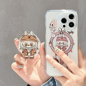 Magnetic iPhone15pro max phone case cartoon 16 cute labubu