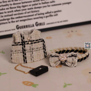 Labubu doll clothes 17cm heart-warming macaron face Rabu cloth baby clothes dress up