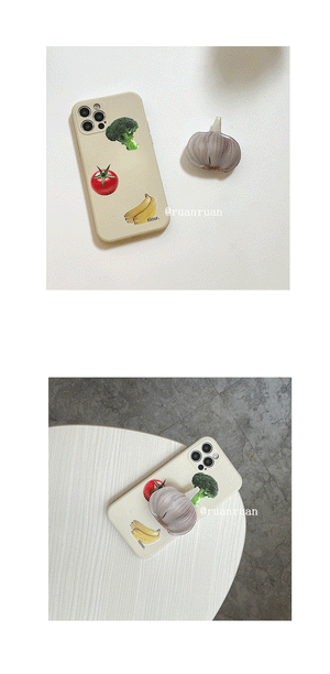 Ruanraun Garlic Phone Case+Free Grip Holder