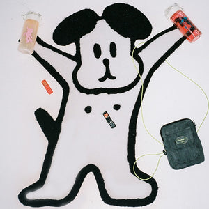 AKITTO x Transparent Cave Happy Dog Rug