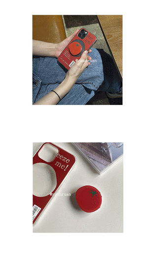 RuanRaun Tomato Phone Case+Free Grip Holder
