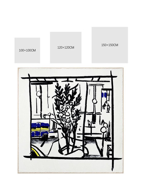 Load image into Gallery viewer, CeeMee Designer Rug - Café Terrace at Night