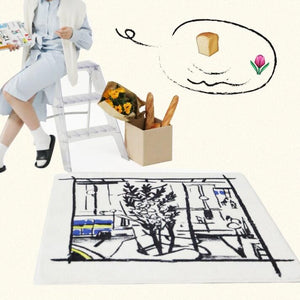 CeeMee Designer Rug - Café Terrace at Night