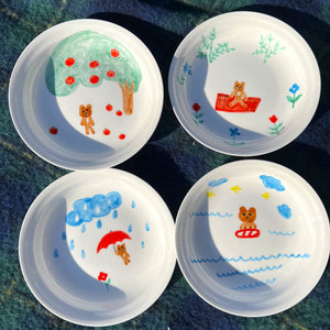 RACA's Little Bear Collection - Gift set of 4 dishes