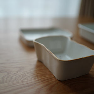 Miyake - Handpainted ceramic 2pc brekky set