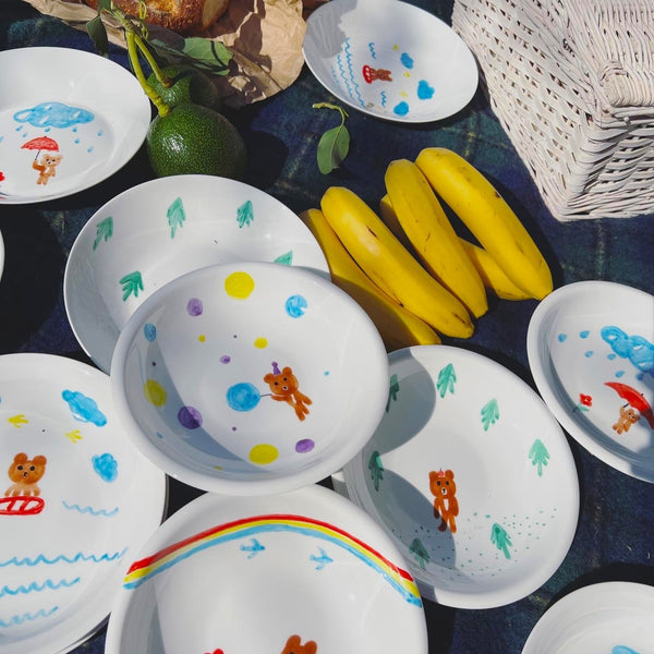 Load image into Gallery viewer, RACA's Little Bear Collection - Gift set of 4 dishes