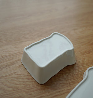 Miyake - Handpainted ceramic 2pc brekky set