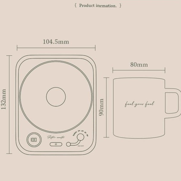 Load image into Gallery viewer, RACA Retro Mug Warmer Coaster