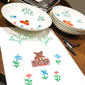 RACA's Little Bear Collection Pasta Plates