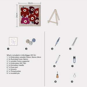 Little bigger DIY - Marimekko inspired Embroidery Kit