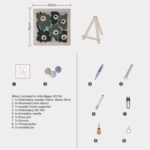 Little bigger DIY - Marimekko inspired Embroidery Kit