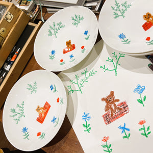 RACA's Little Bear Collection Pasta Plates