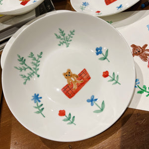 RACA's Little Bear Collection Pasta Plates