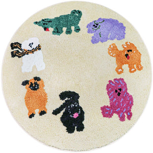 CeeMee Designer Rug - Quirky Dogs