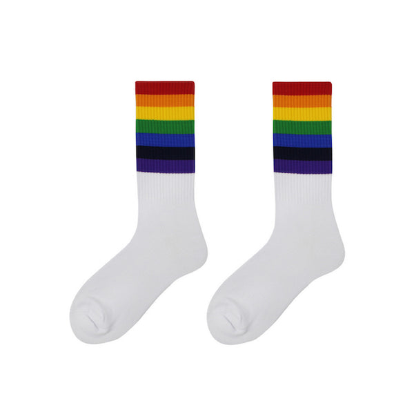 Load image into Gallery viewer, Illusion - Rainbow Socks #PrideMonth