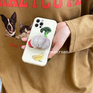 Ruanraun Garlic Phone Case+Free Grip Holder