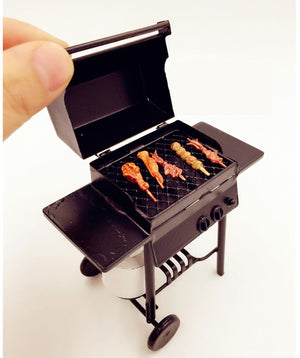 Minimum World 1:12 Outdoor gas BBQ grill set