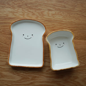 Miyake - Handpainted ceramic 2pc brekky set