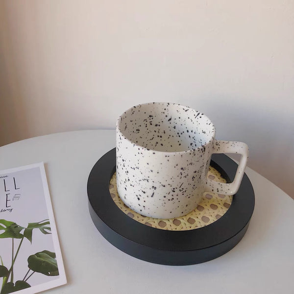 Load image into Gallery viewer, HNN design - Ink Dots Mug with Squre handle