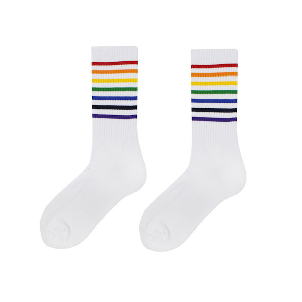 Load image into Gallery viewer, Illusion - Rainbow Socks #PrideMonth