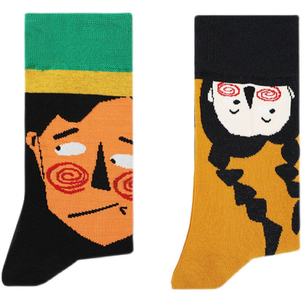 Load image into Gallery viewer, Illusion - Colored Face Socks