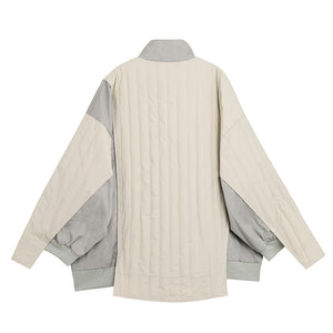 CSC BOUTIQUE GREY CONTRAST QUILTED JACKET