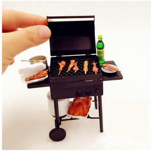 Minimum World 1:12 Outdoor gas BBQ grill set