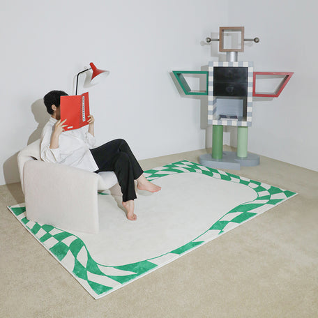 CeeMee Designer Rug - Geometry Checkboard Collection