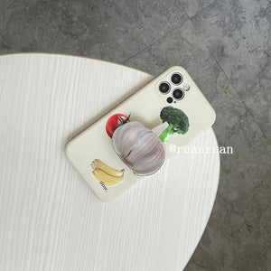 Ruanraun Garlic Phone Case+Free Grip Holder