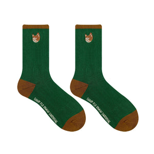 RACA Green Cat Socks