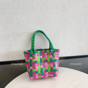 CHACHA Handmade Bamboo Woven Market Tote