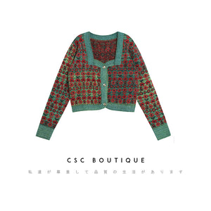 CSC BOUTIQUE CROPPED CARDIGAN - FLORA