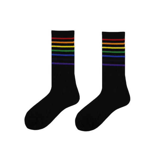Load image into Gallery viewer, Illusion - Rainbow Socks #PrideMonth