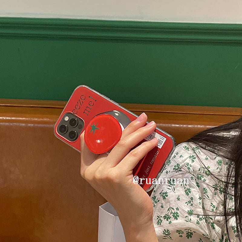 RuanRaun Tomato Phone Case+Free Grip Holder – Raca Studyo RuanRaun Tomato Phone Case+Free Grip Holder – Raca Studyo