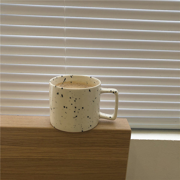 Load image into Gallery viewer, HNN design - Ink Dots Mug with Squre handle