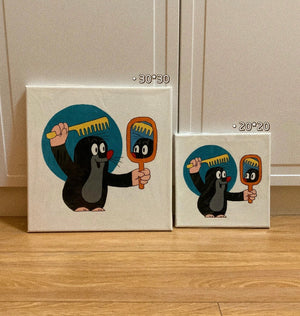 Little Mole Maulwurf - handpainted,made to order