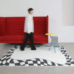 CeeMee Designer Rug - Geometry Checkboard Collection