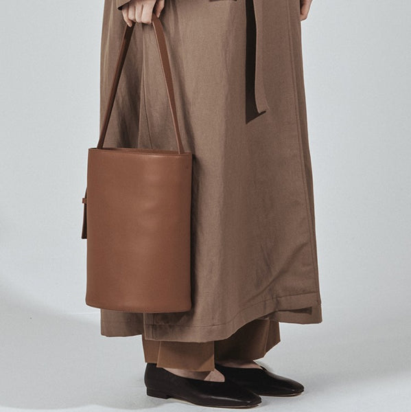 Load image into Gallery viewer, HANGUER Leather Bucket Bag
