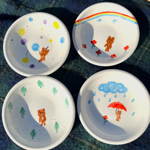 RACA's Little Bear Collection - Gift set of 4 dishes