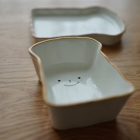 Miyake - Handpainted ceramic 2pc brekky set