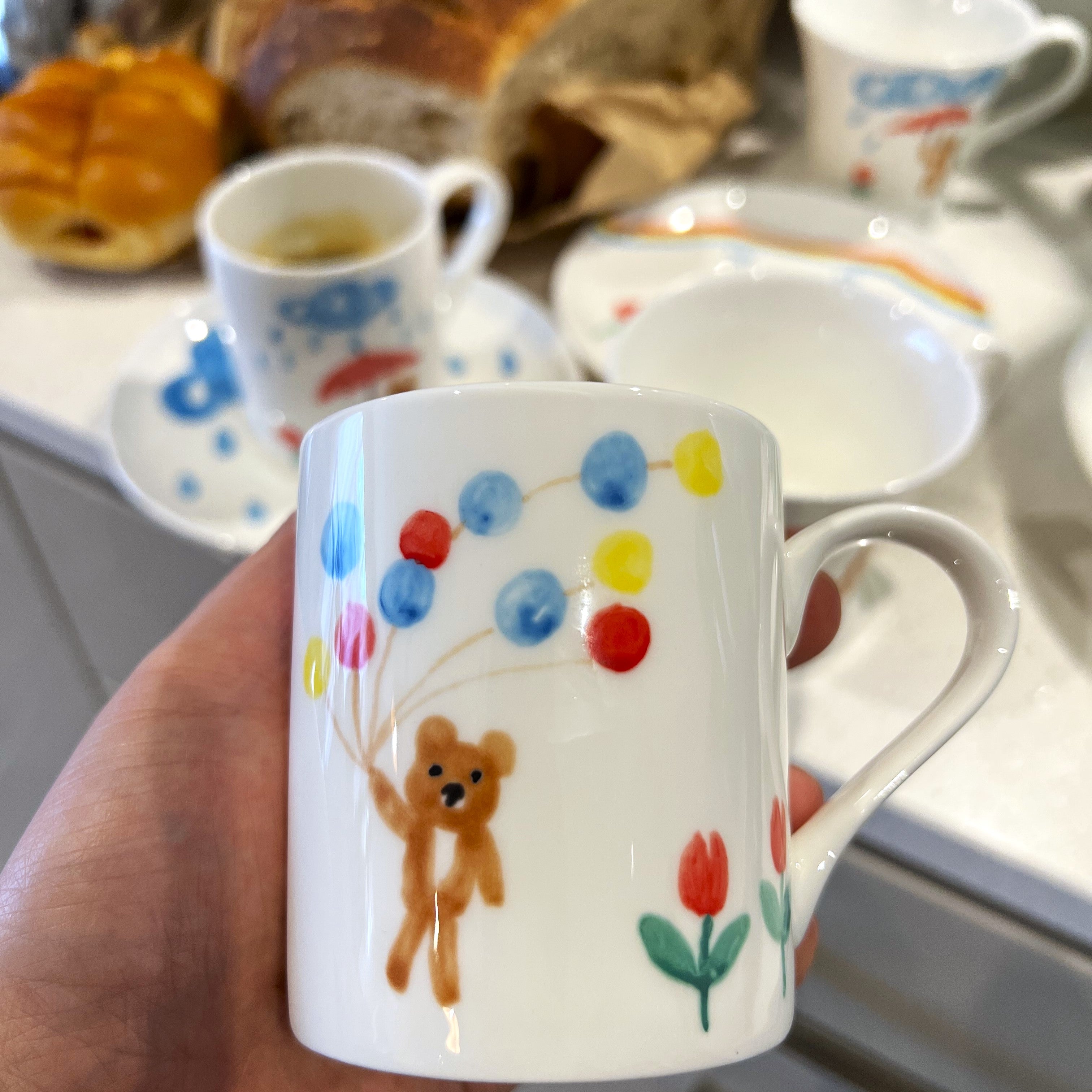 RACA Handpainted Little Bear's Coffee Cup