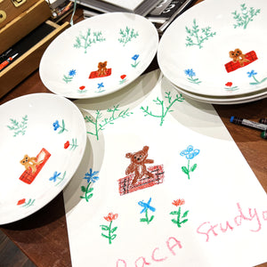 RACA's Little Bear Collection Pasta Plates
