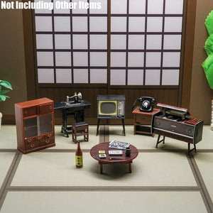 Minimum World 1:24 Showa Era 6xPieces Furnitures