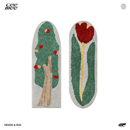 CeeMee Designer Rug - Tulip & Apple Tree Collection