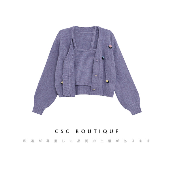 Load image into Gallery viewer, CSC BOUTIQUE TARO CARDIGAN SET
