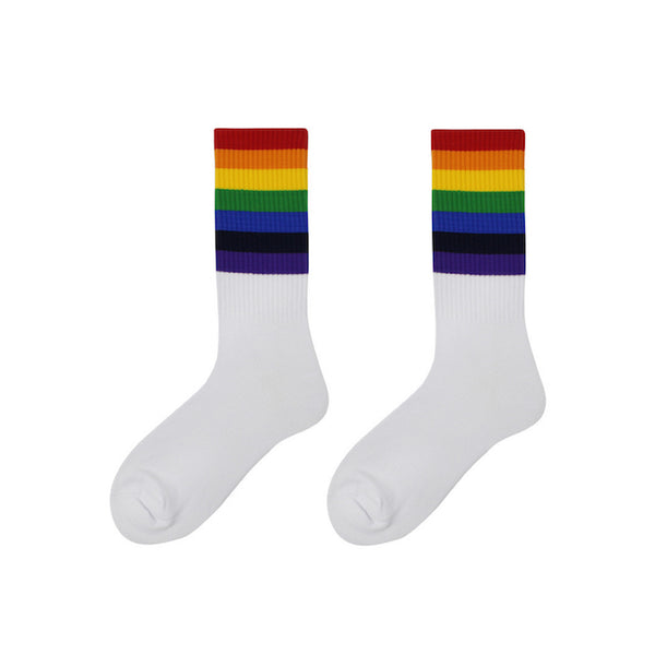 Load image into Gallery viewer, Illusion - Rainbow Socks #PrideMonth
