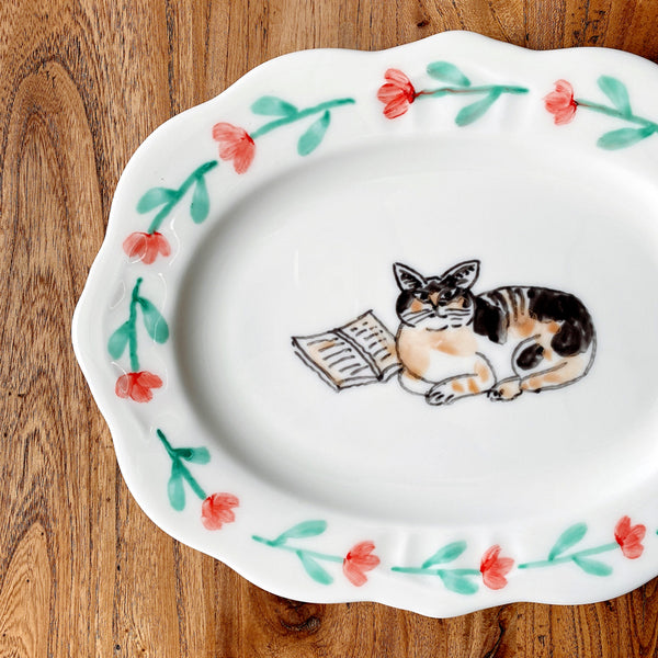 Load image into Gallery viewer, Miyake x Meow Thing Hand-painted Dinner Plates
