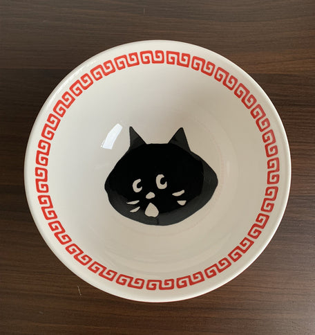 Miyake Black Meow with Ramen bowl