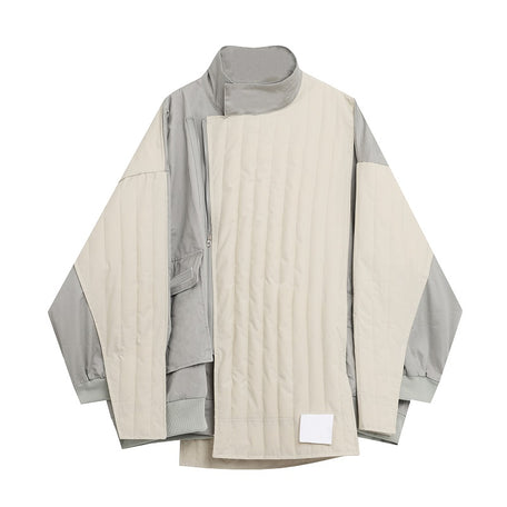 CSC BOUTIQUE GREY CONTRAST QUILTED JACKET